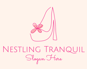 High Heel Women’s Shoe logo design