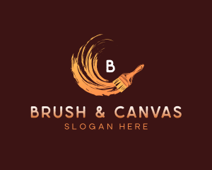 Paint Brush Strokes logo