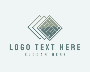 Flooring - Brick Floor Tile logo design