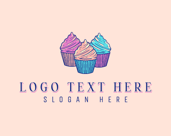 Cupcake logo example 3