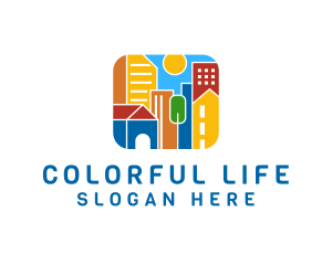 Colorful Urban City logo design