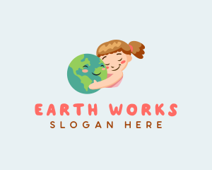 Girl Love Earth logo design