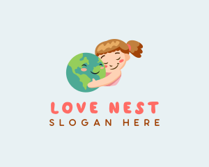 Girl Love Earth logo design