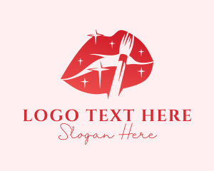 Red Sparkling Lips logo