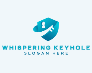 Shield Lock Security logo design