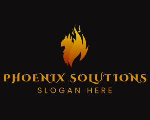 Mythical Flame Phoenix logo