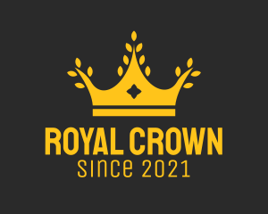 Gold Rice Crown logo design