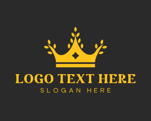 Gold Rice Crown logo
