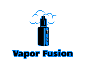 Blue Variable Vape logo design