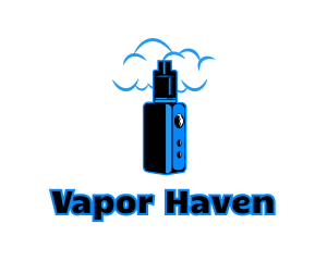 Blue Variable Vape logo design