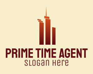 Urban Skyscraper Buildings logo design