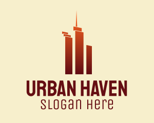 Urban Skyscraper Buildings logo design