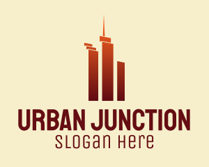 Urban Skyscraper Buildings logo design