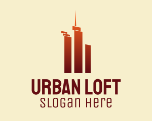 Urban Skyscraper Buildings logo design