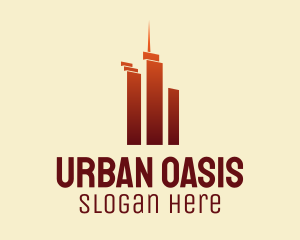 Urban Skyscraper Buildings logo design