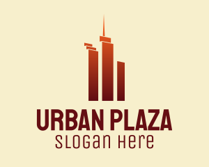 Urban Skyscraper Buildings logo design