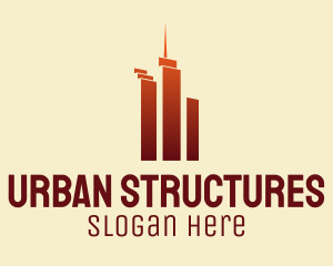 Urban Skyscraper Buildings logo design