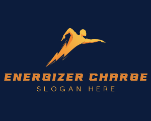 Human Lightning Power logo design