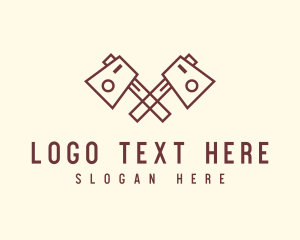 Lumber Axe Woodcutter logo