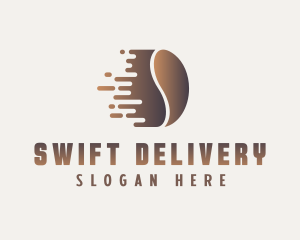 Swift Coffee Bean logo design