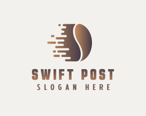 Swift Coffee Bean logo design