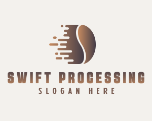 Swift Coffee Bean logo design