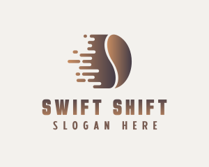 Swift Coffee Bean logo design