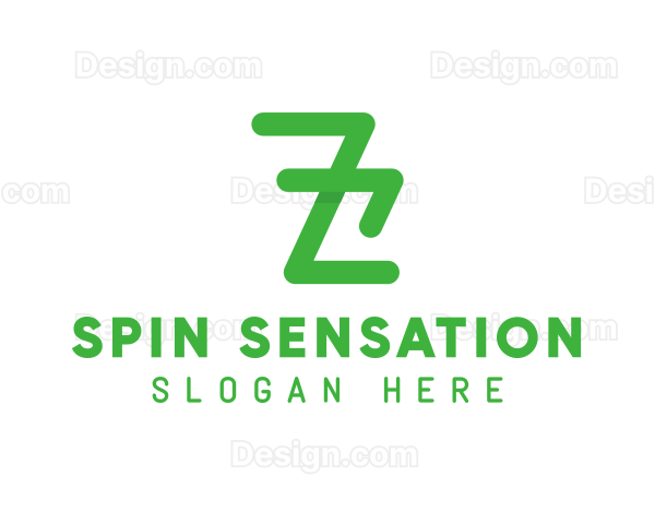 Green Minimalist Letter Z Logo