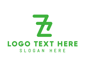 Green Minimalist Letter Z logo