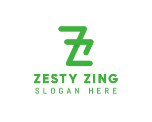 Green Minimalist Letter Z logo design