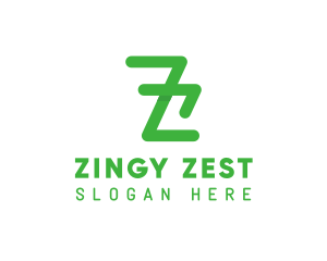 Green Minimalist Letter Z logo design