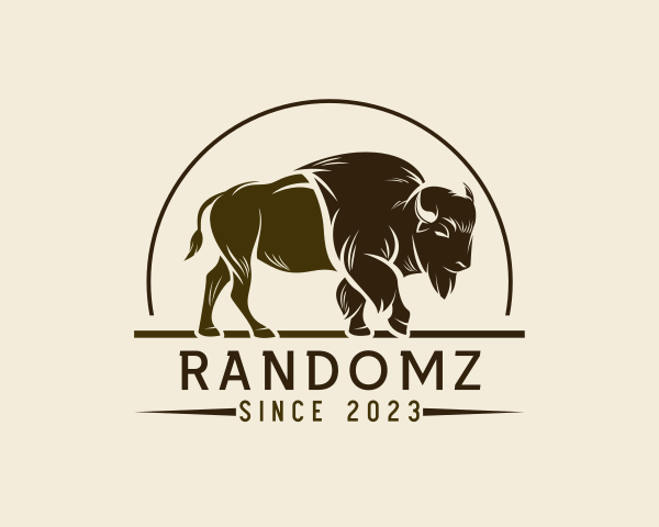 Bison logo example 3