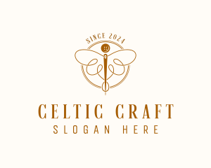 Dressmaking Needle Craft logo design