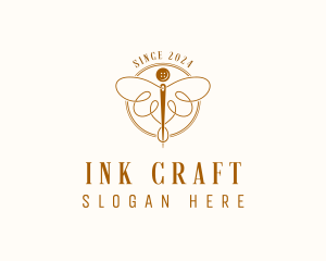 Dressmaking Needle Craft logo design