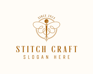 Dressmaking Needle Craft logo design