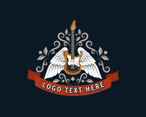 Musical Guitar Wings Band logo