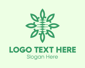 Green Natural Spinal Cord Logo