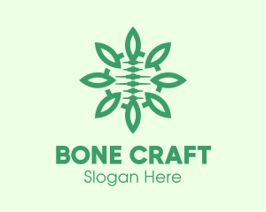 Green Natural Spinal Cord logo design