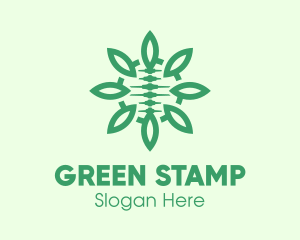 Green Natural Spinal Cord logo design