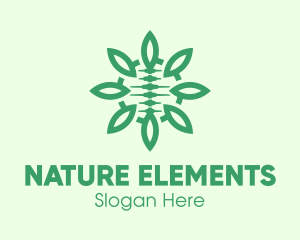 Green Natural Spinal Cord logo design