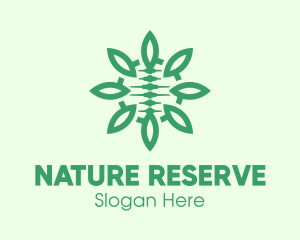 Green Natural Spinal Cord logo design