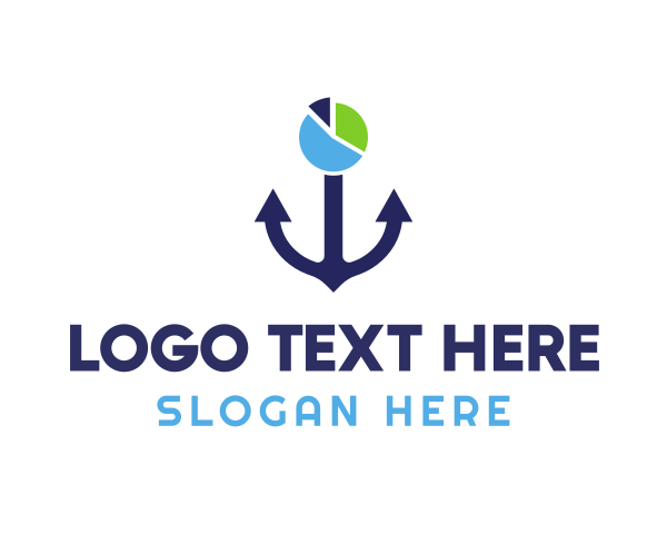 Blue Anchor logo example 3