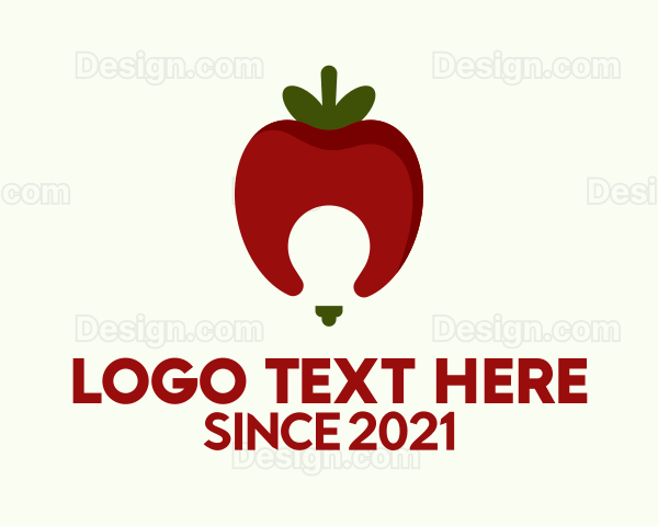 Healthy Apple Light Bulb Logo