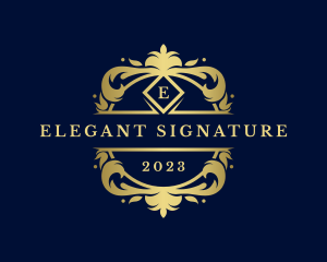 Elegant Ornate Crest logo design