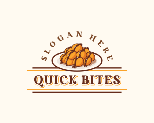 Loukoumades Sweet Dessert logo design