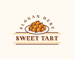 Loukoumades Sweet Dessert logo design