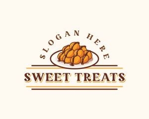 Loukoumades Sweet Dessert logo design