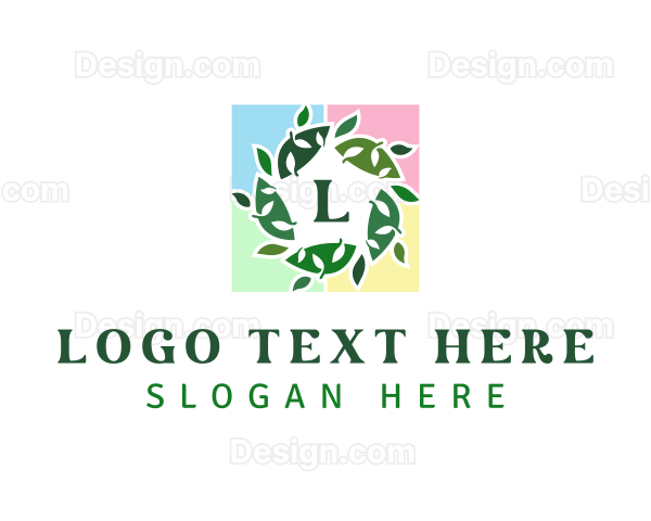 Leaf Tile Frame Logo