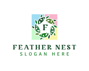 Leaf Tile Frame Logo