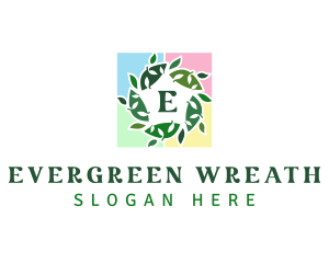 Leaf Tile Frame logo design